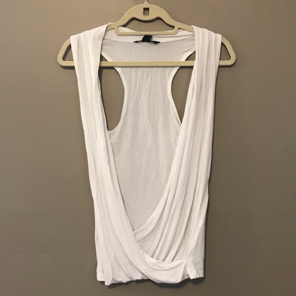 White wrap shirt